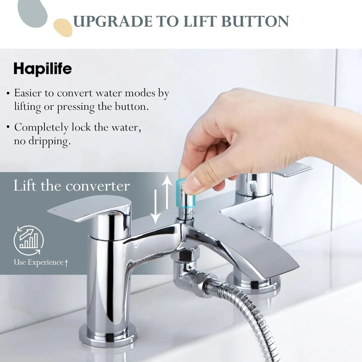 Mixer Taps Waterfall with Handheld Shower Head - Image 4