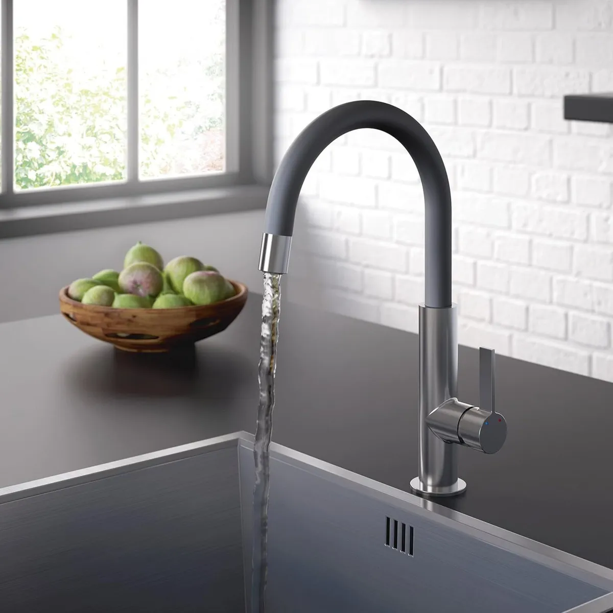 Mlb Snk Blk Melba Kitchen Sink Mixer Tap - Image 2