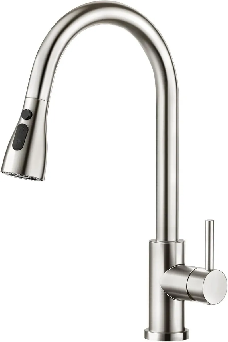 Kitchen Tap with Pull Down Dual Function Sprayer - Image 1