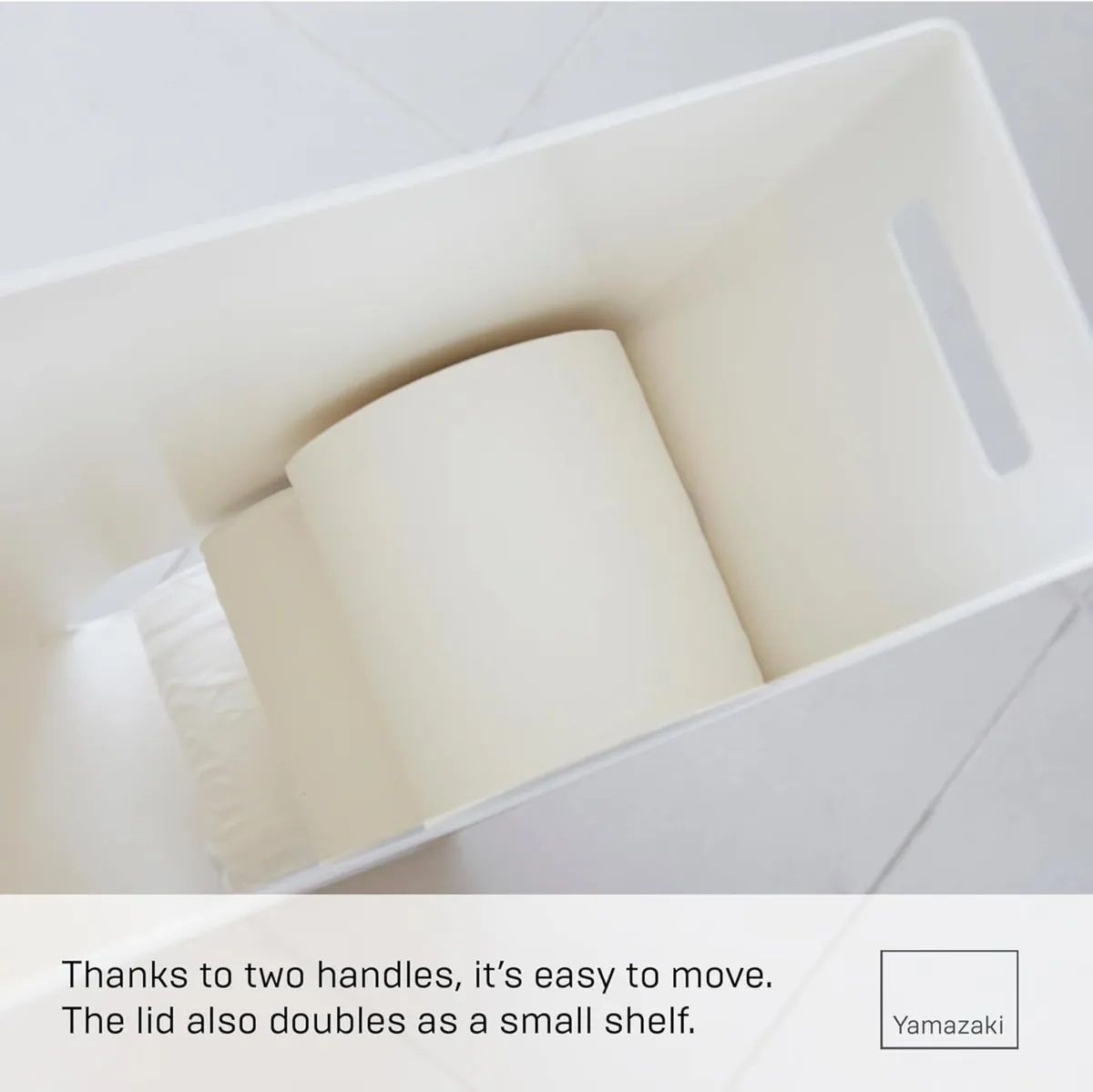 Tower Toilet Paper Stocker Steel Minimalist - Image 4