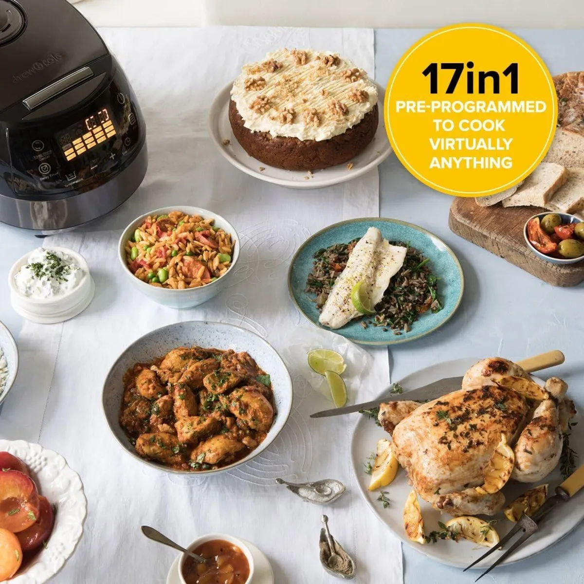 14-In-1 Multi Cooker Stew Roast Slow Steam Bake - Image 2