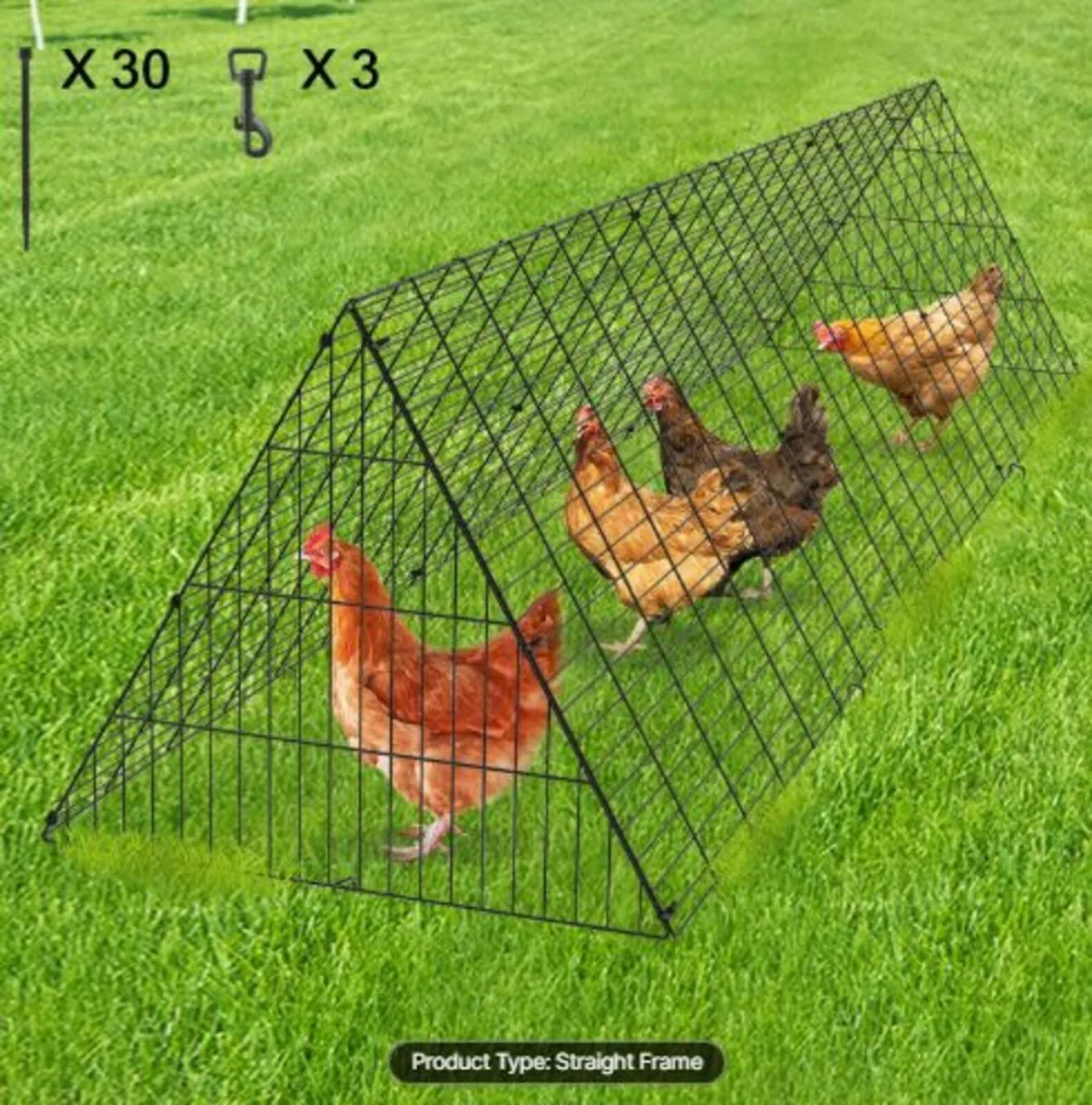 Chicken Tunnels, 118.1 x 28 x 24.2 inch (LxWxH) - Image 4