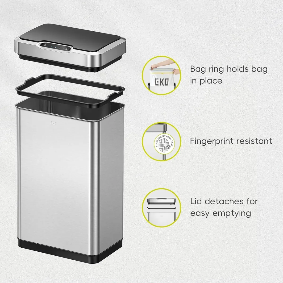 Mirage X 80L Motion Sensor Bin Large Automatic - Image 3