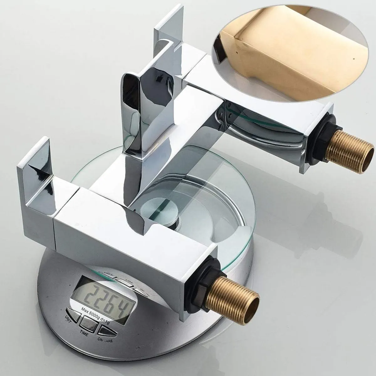 Waterfall Bath Taps Bathroom Filler Mixer Tap - Image 4
