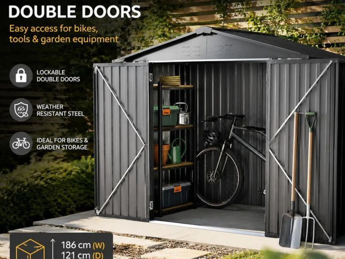 Metal Shed With Double Doors - Image 2