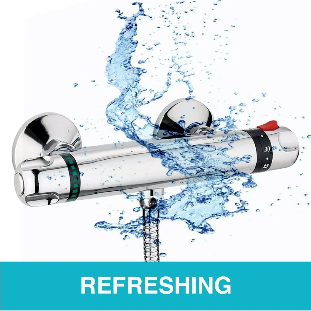 T30 Wall Mounted Valve 1 2" Outlet Thermostatic - Image 2