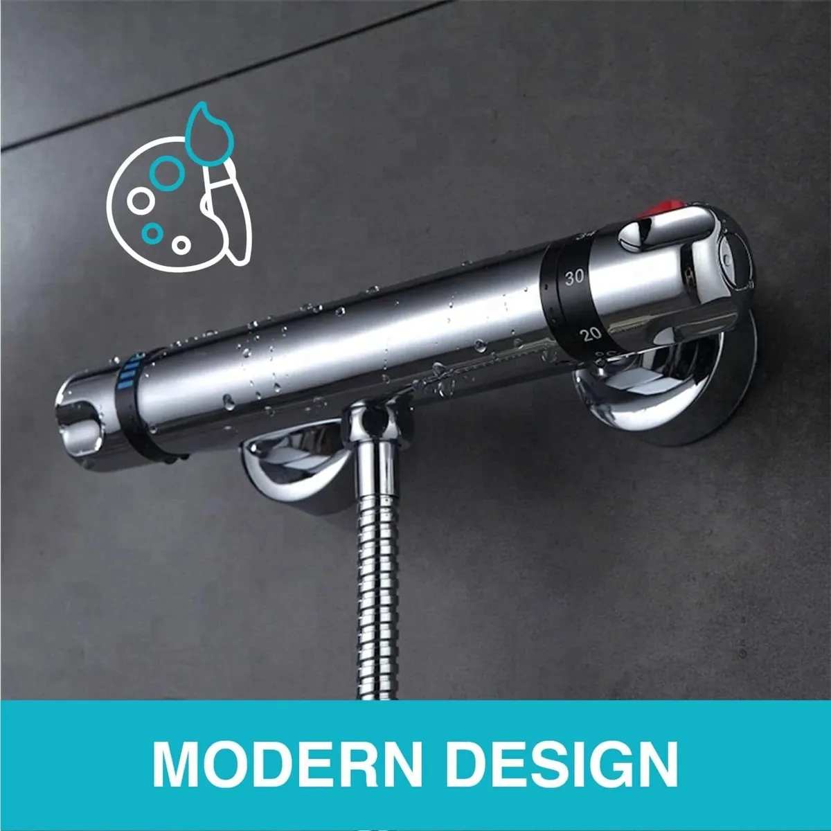 T30 Wall Mounted Valve 1 2" Outlet Thermostatic - Image 3