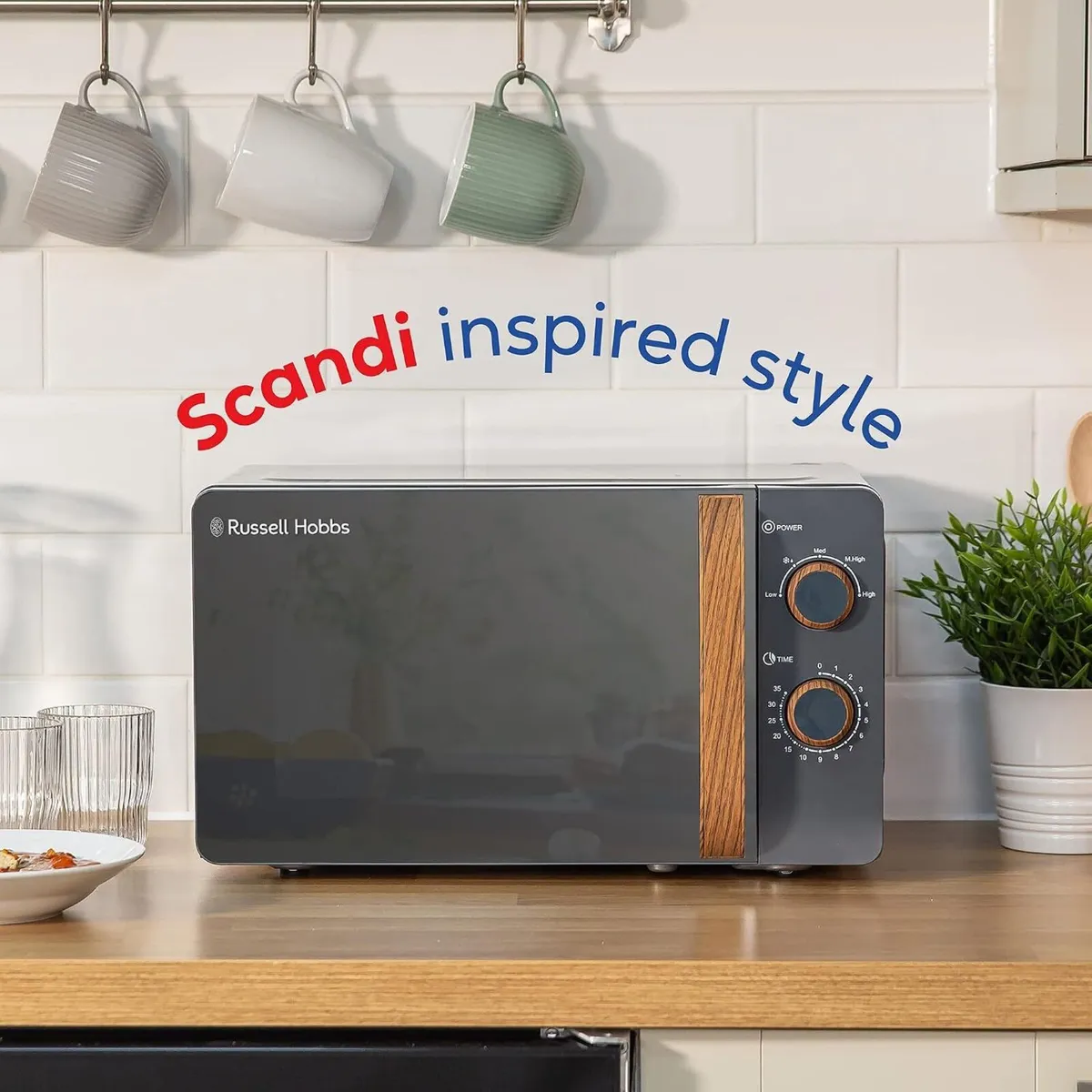 17L 700W Scandi Compact Manual Microwave - Image 3