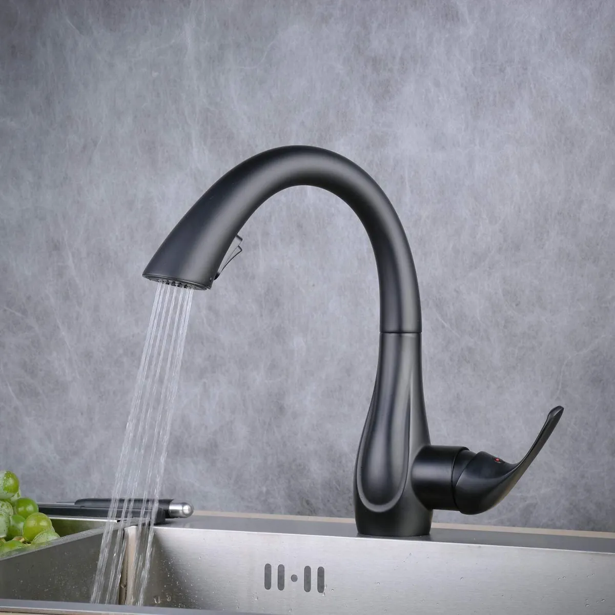 Brass Kitchen Sink Taps Pull Out Single Handle - Image 4