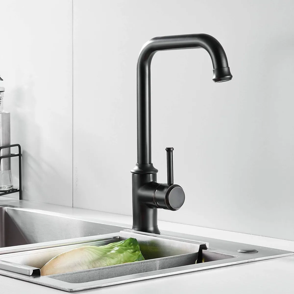 Kitchen Sink Taps Mixer Solid Brass Monobloc - Image 2