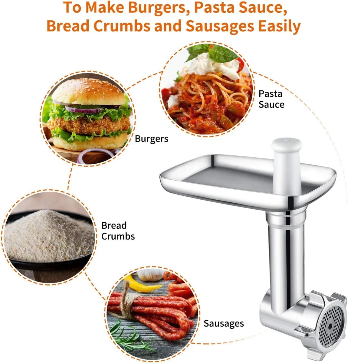 Metal Food Grinder Attachment - Image 2