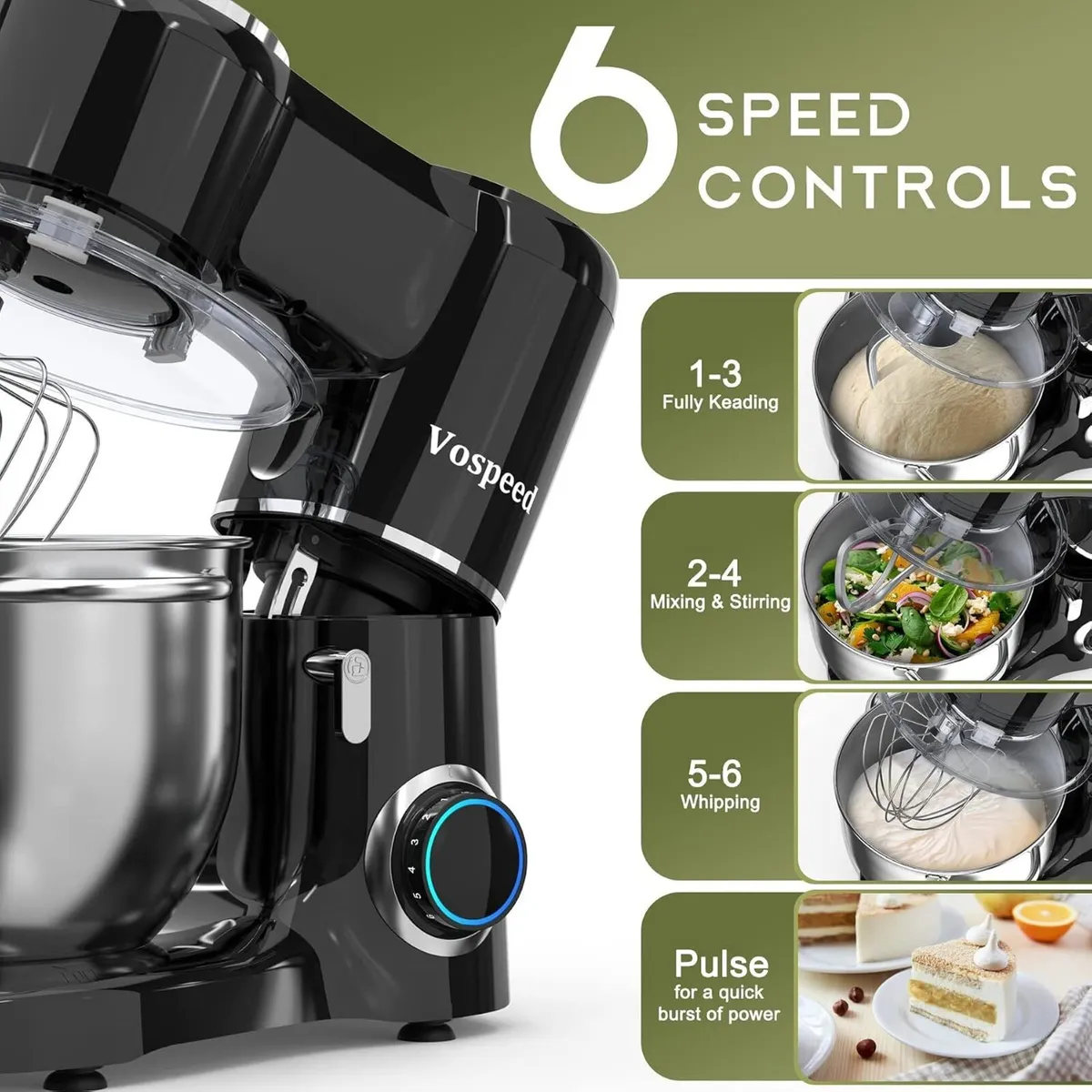 Stand Mixer 8L Cake Electric Kitchen Food - Image 4