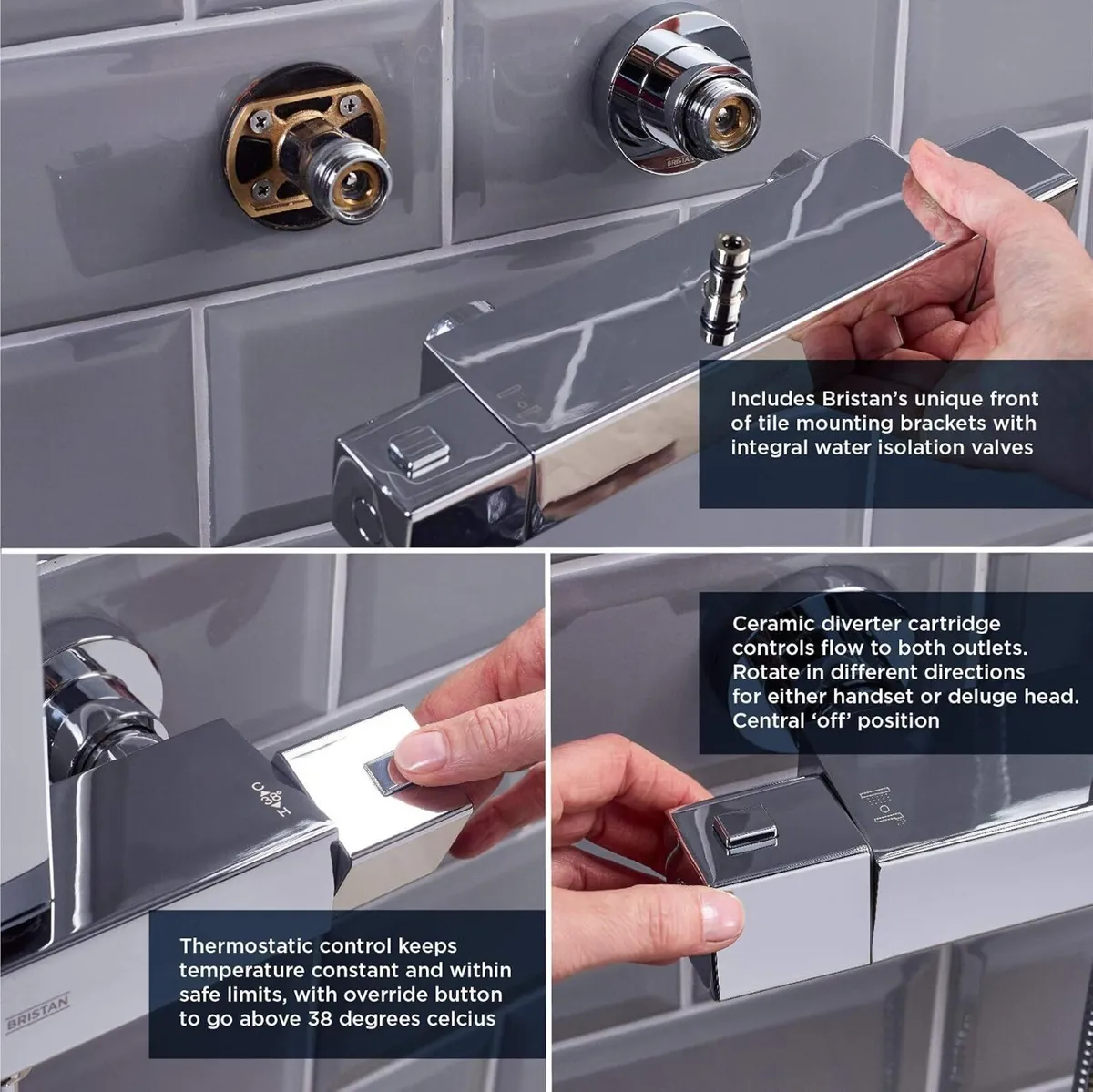Shxdivctff C Craze Safetouch Rigid Riser Bar Mixer - Image 4