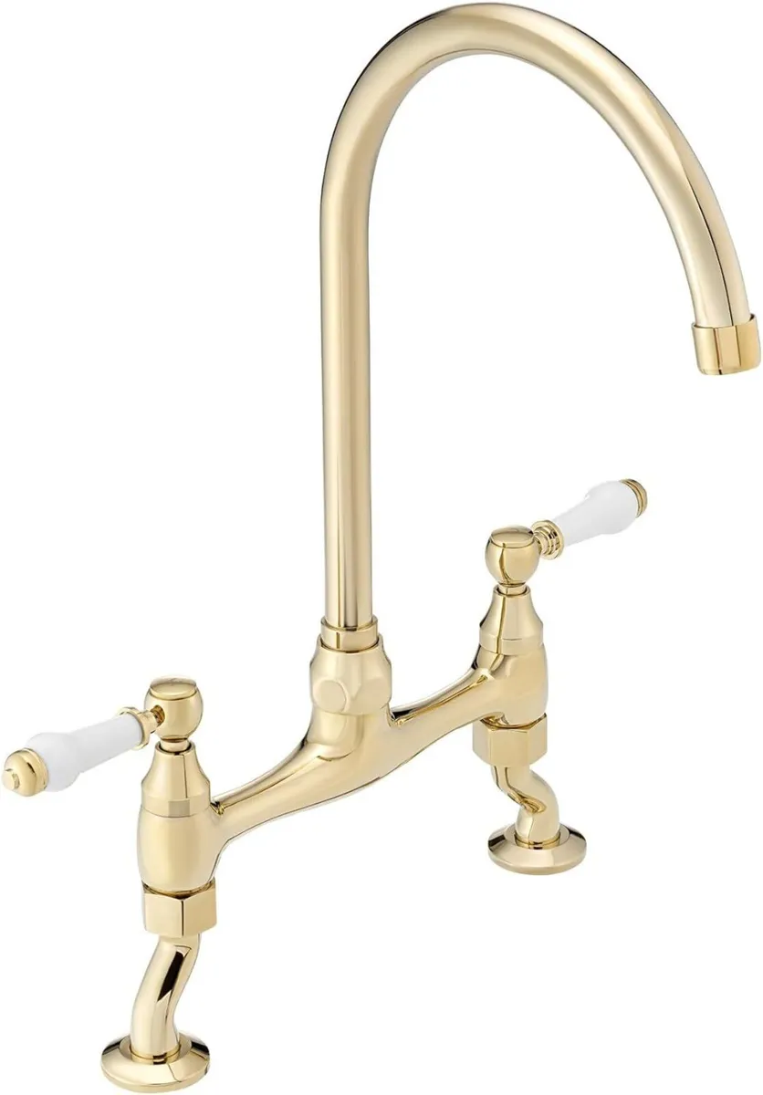 Astbury Deck Mounted Brushed Nickel Kitchen Sink - Image 2
