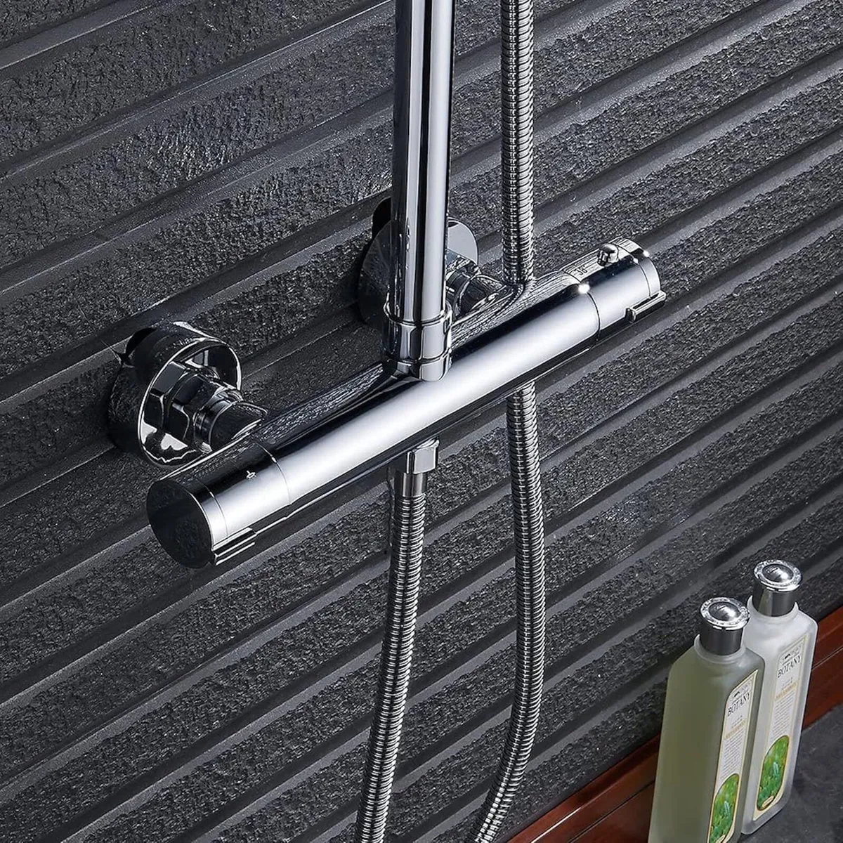 T33 Chrome Thermostatic Shower Mixer Bar Valve - Image 2