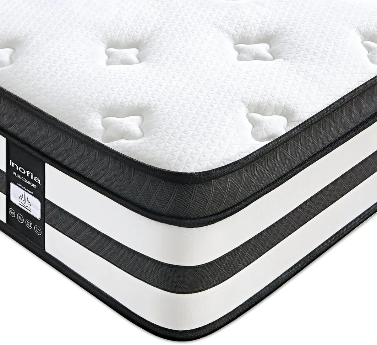 Sleep Mattress Memory Foam 11 Inch Hybrid Sprung - Image 1