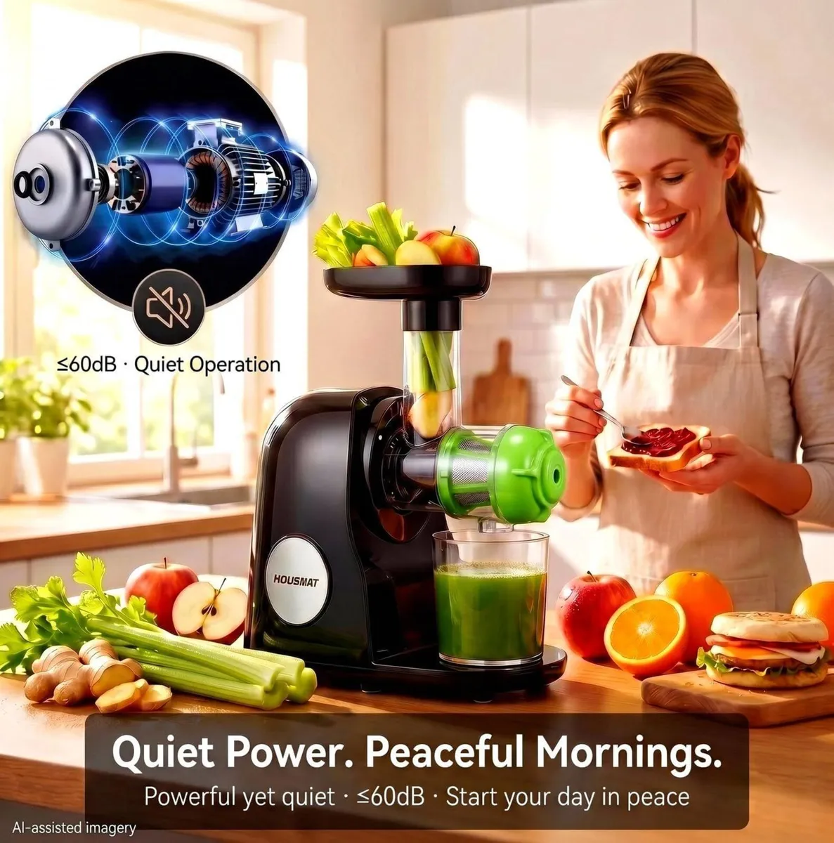 Juicer Machines Slow Masticating Juicers Whole - Image 2