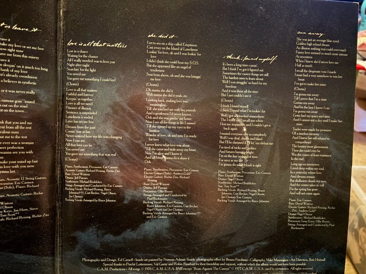 Eric Carmen Vinyl - Image 3