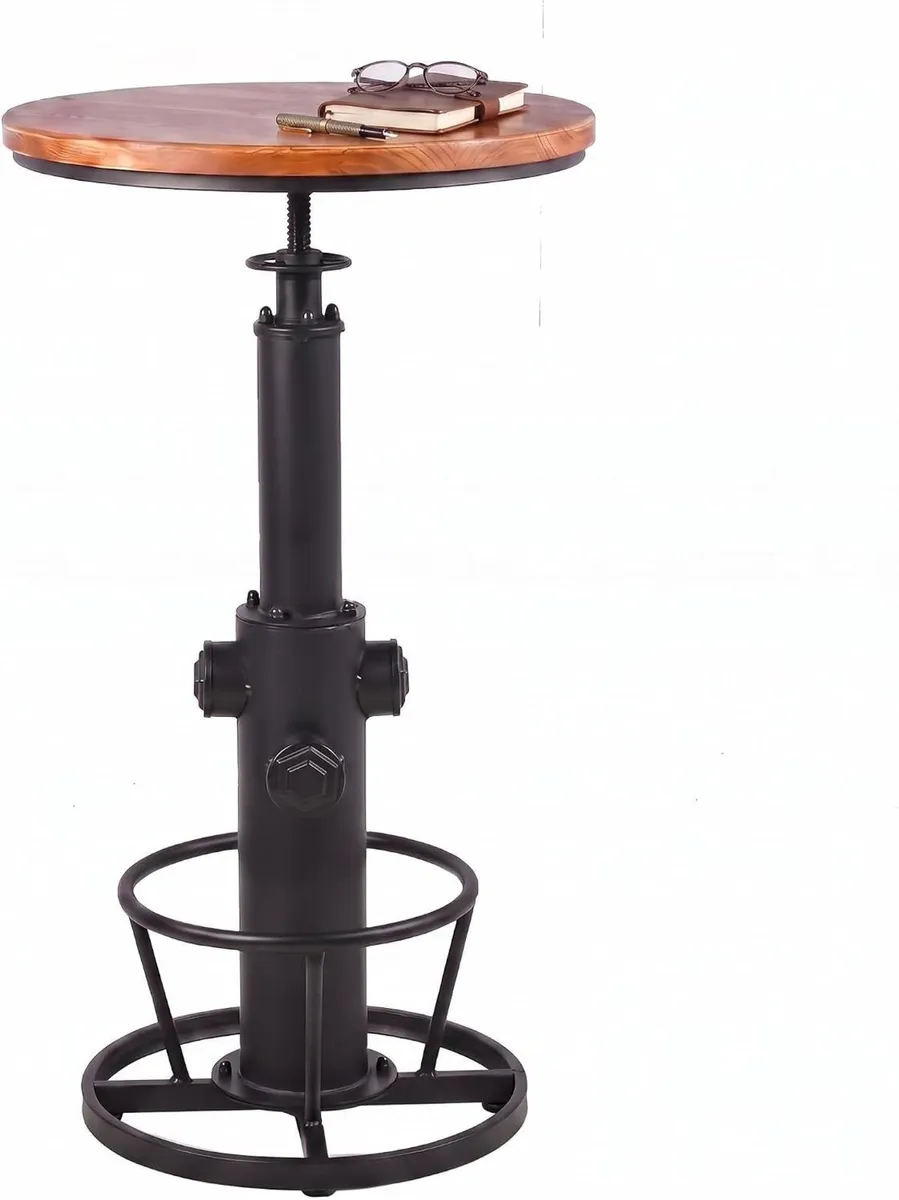 Vintage Bistro Table Height Adjustable - Image 1
