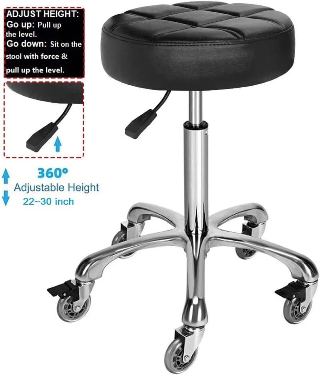 Adjustable Heavy Duty Stool Rolling Stools - Image 3