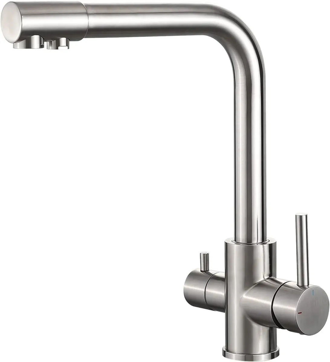 3 Way Kitchen Sink Mixer Taps with Water - Image 1