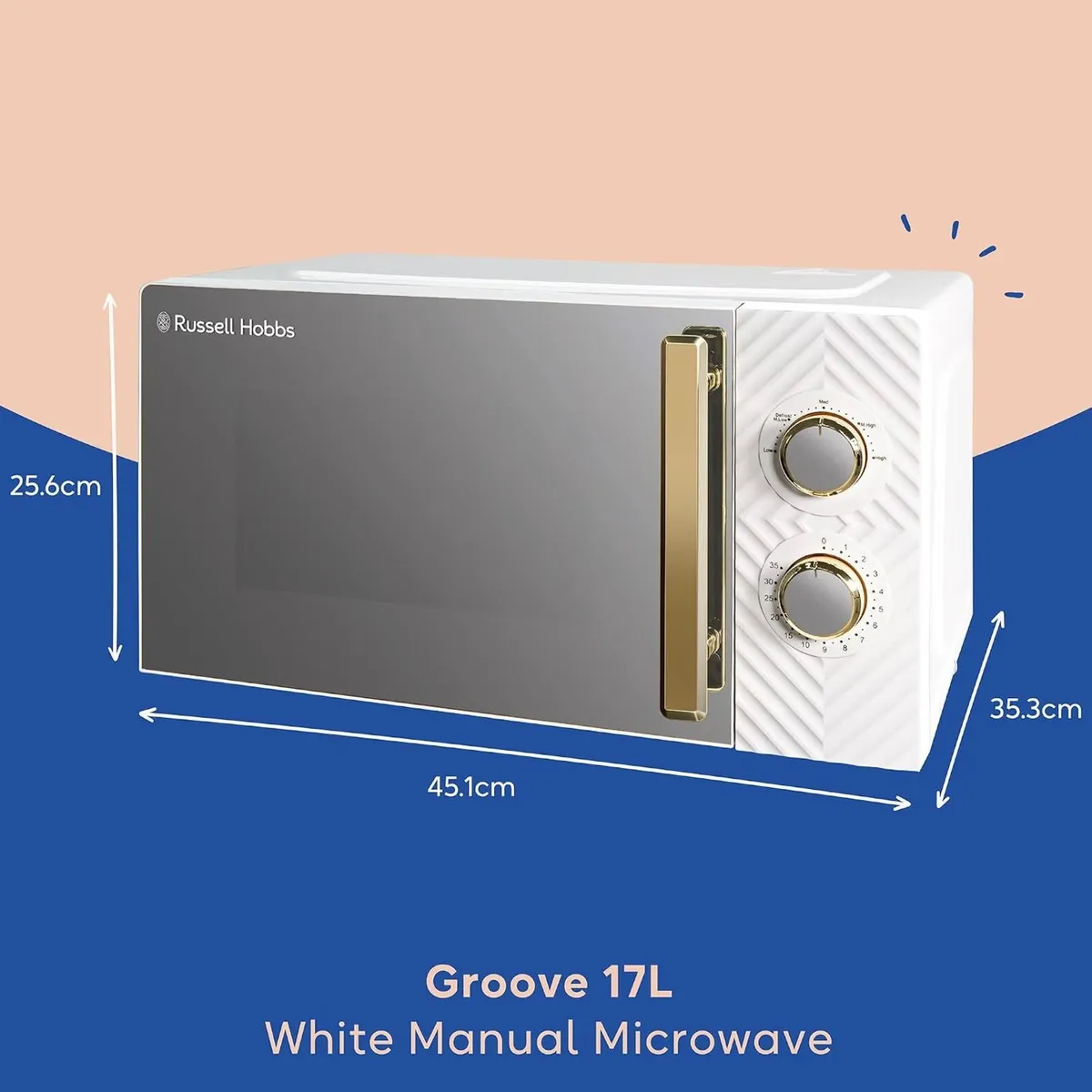 17 Litre 700W Solo Manual Microwave with Groove - Image 2