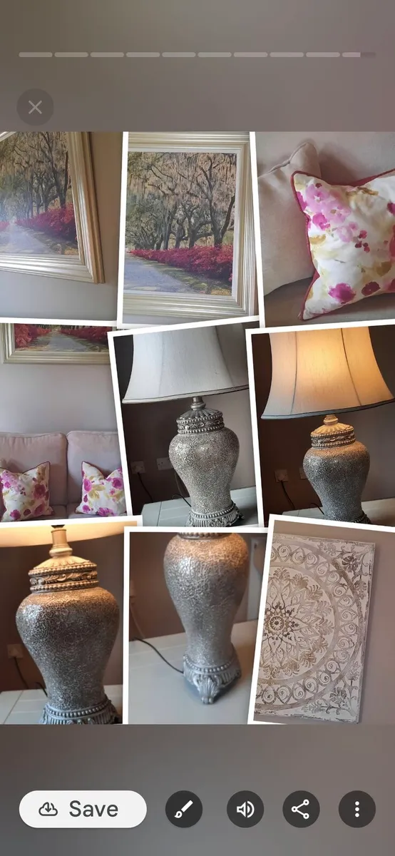 Cushions Picture and lamps - Image 1