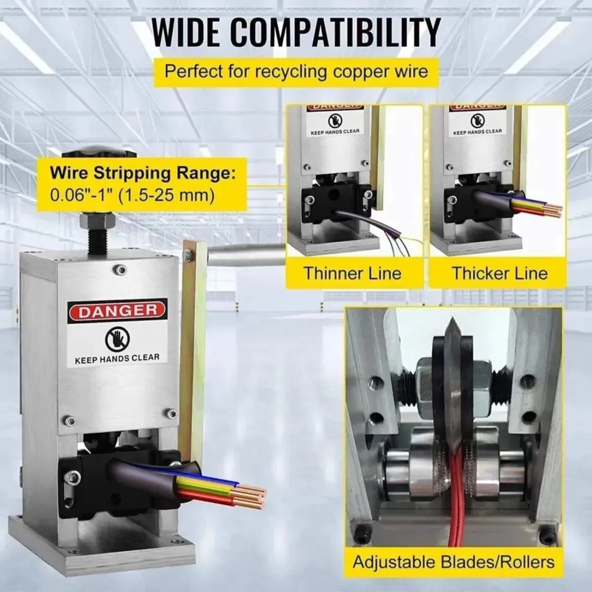 Manual Cable/Wire Stripper Machine – 1.5-25mm - Image 4