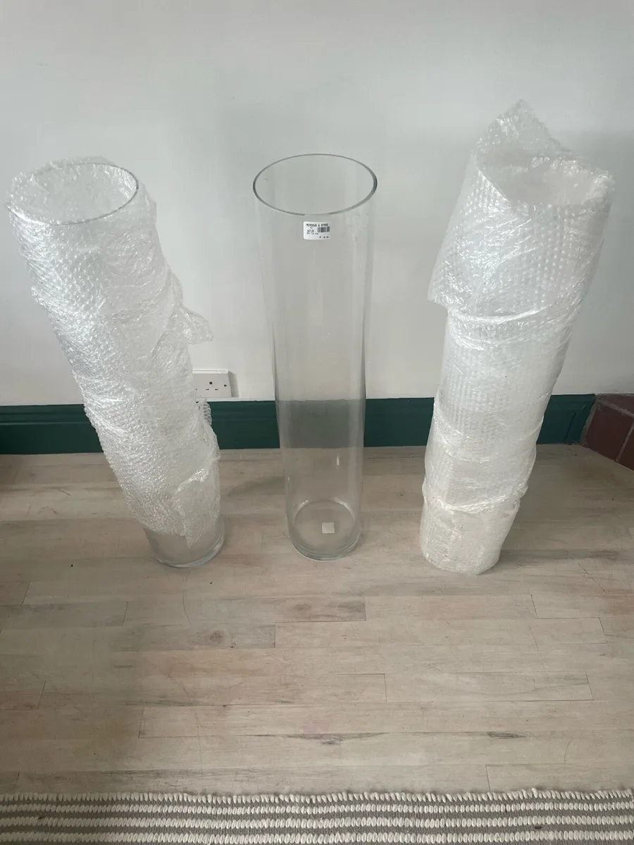 Large metal Candle holder / candelabra & vase - Image 2