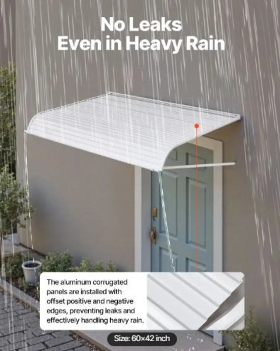 Aluminum Awning 60 x 42 in, Durable Window - Image 4