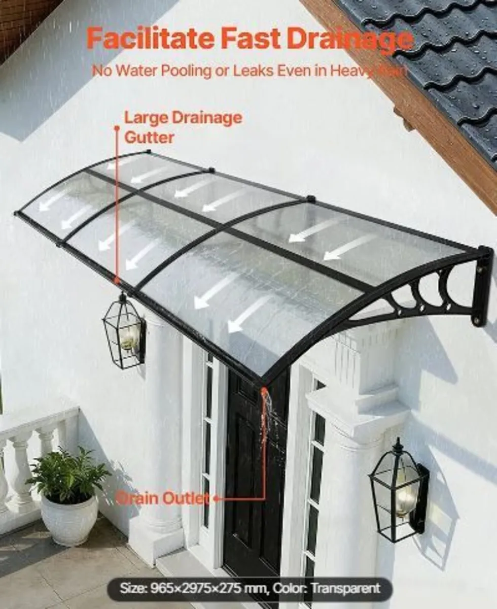 Awnings for Door Entrance, 38 x 117 in, - Image 2