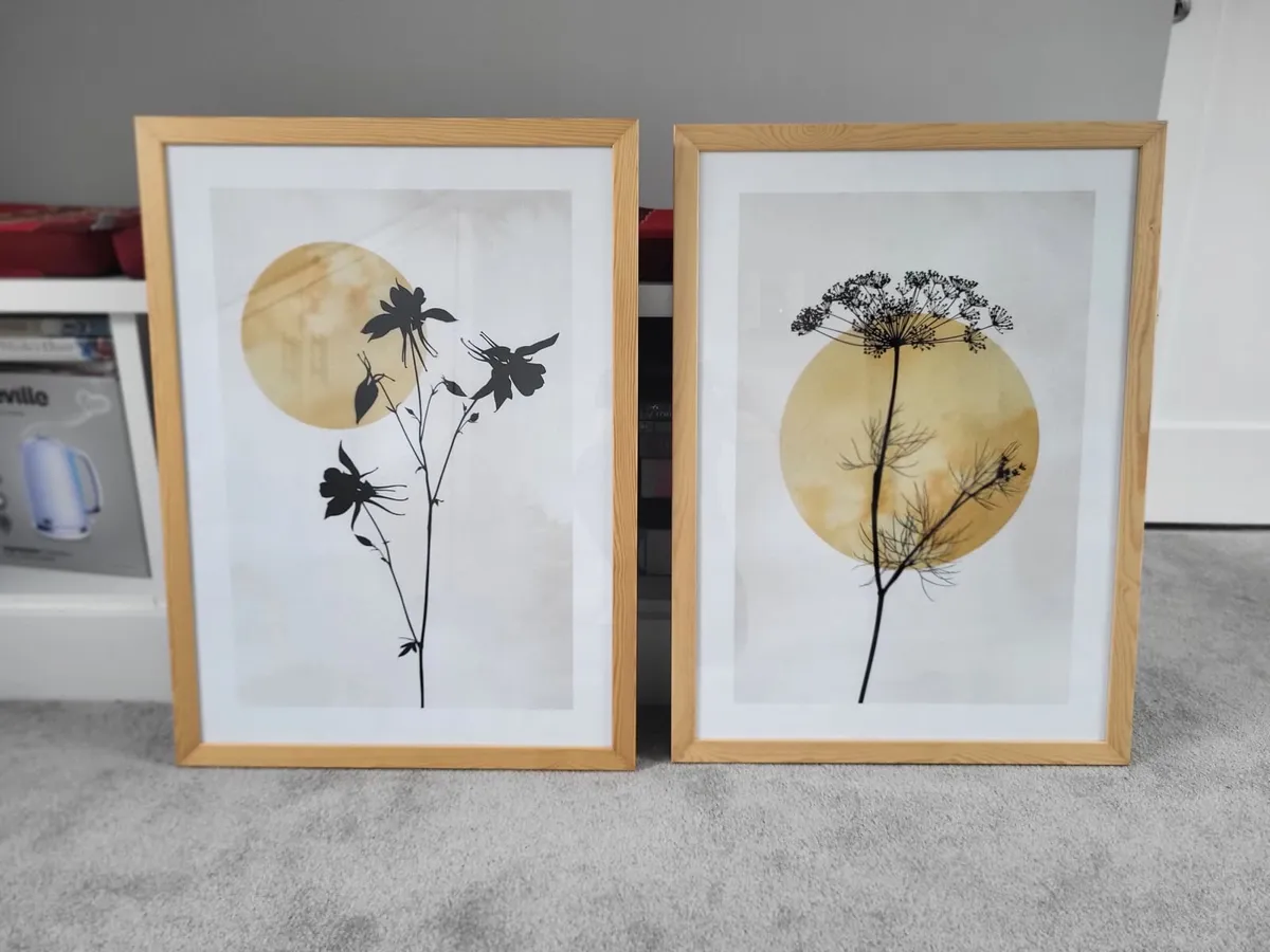 Two framed modern pictures - Image 1