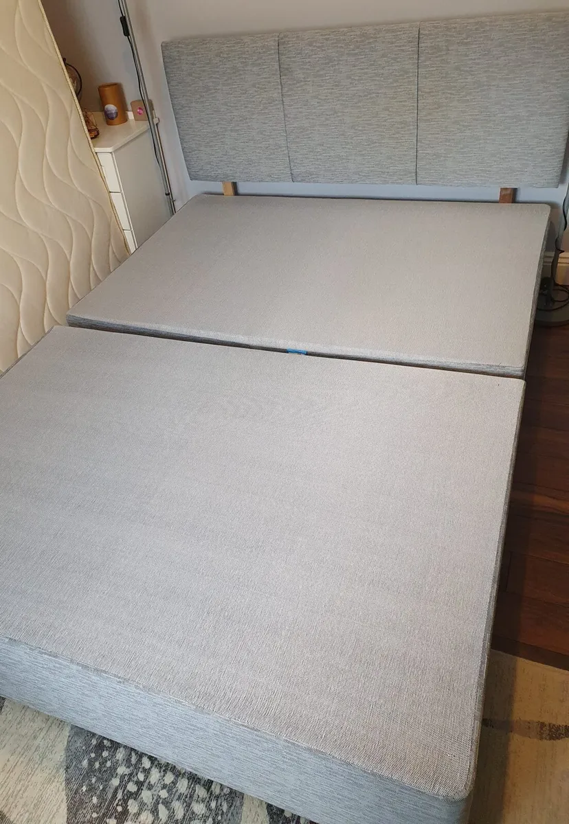 Double bed base and headboard - Image 3