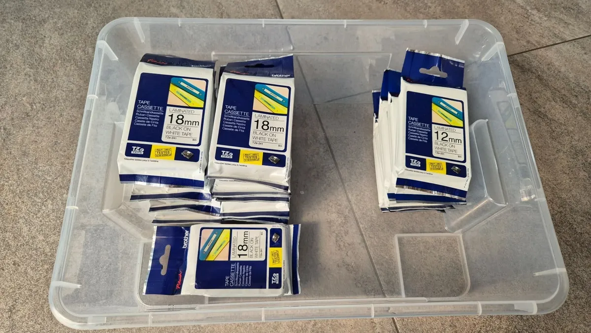 Brother printer tape TZe-231(12mm) & TZe-241(18m)