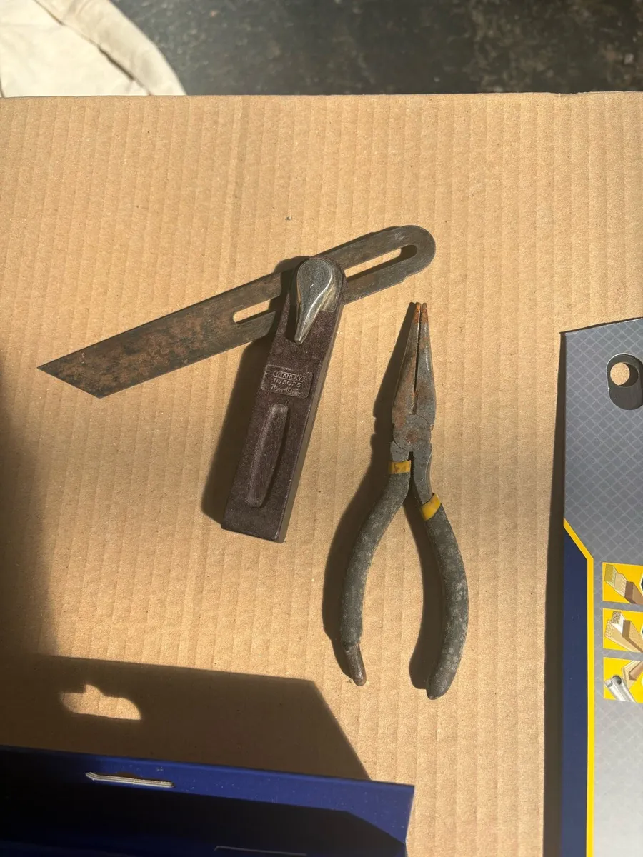 Hand tool set used . New chisels handsaw - Image 4