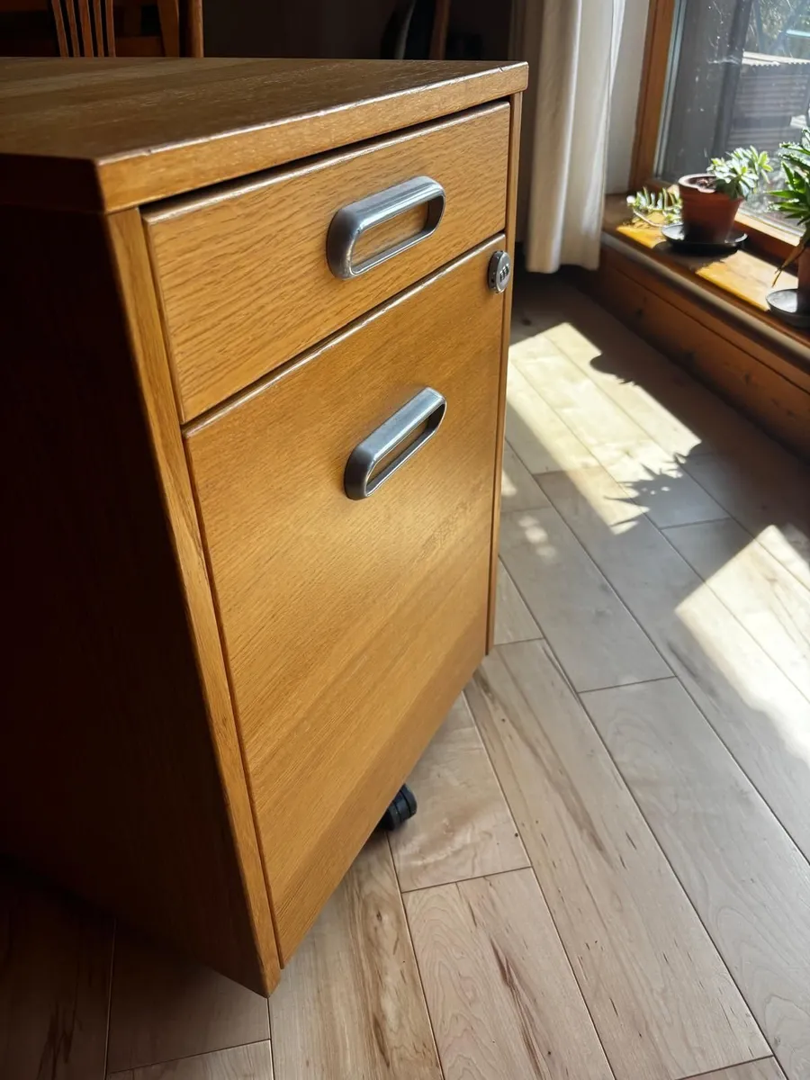 Wooden small filing cabinet - Image 4