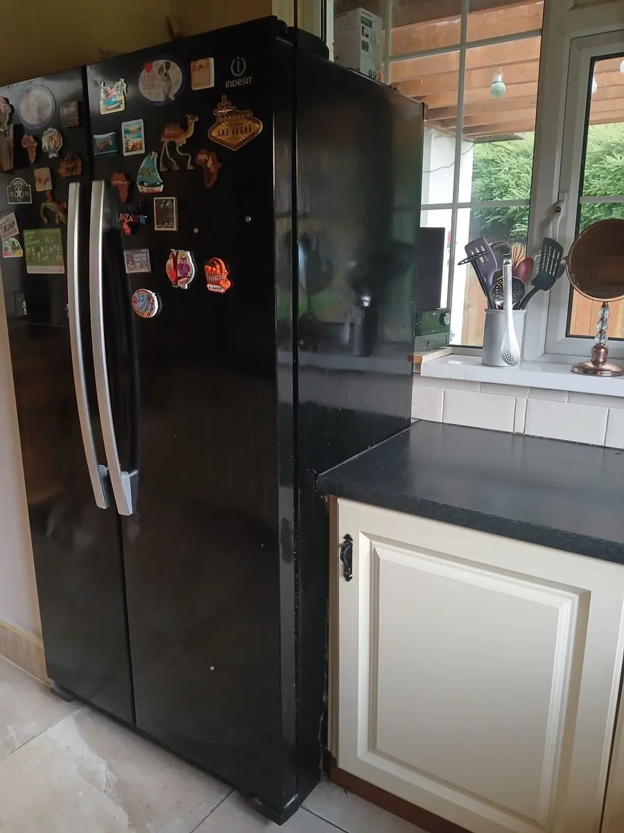 cream kitchen  with  Fridge Freeze - Image 2