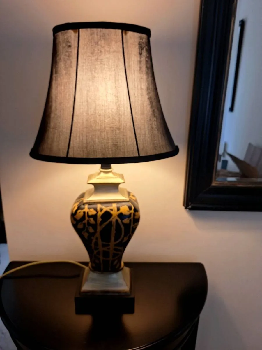 Hall Mirror, Table and Lamp - Image 3