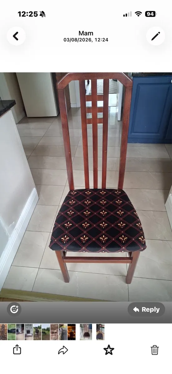 6 Dining room chairs - Image 1