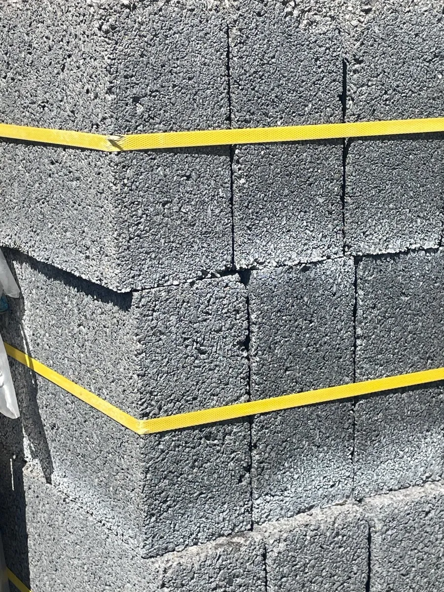 Solid concrete blocks 4” (half stacks of 24) - Image 1