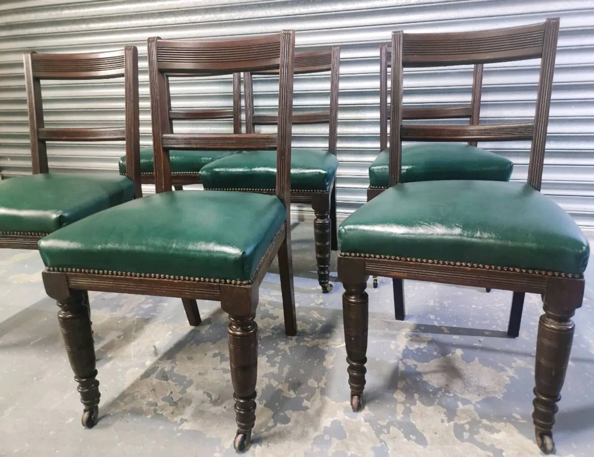 c.1910
Set of 6 Edwardian Antique dining chairs - Image 1