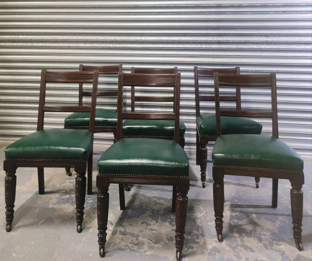 c.1910
Set of 6 Edwardian Antique dining chairs - Image 3