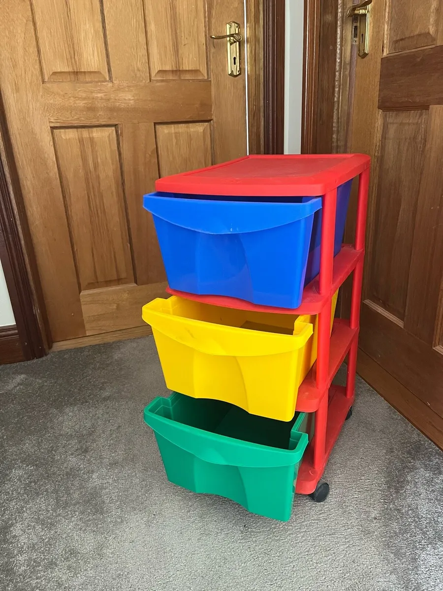 Durable Plastic Toy Storage Unit - Image 2