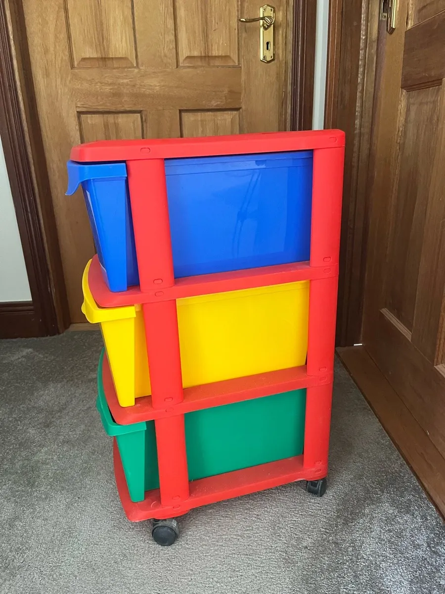 Durable Plastic Toy Storage Unit - Image 3