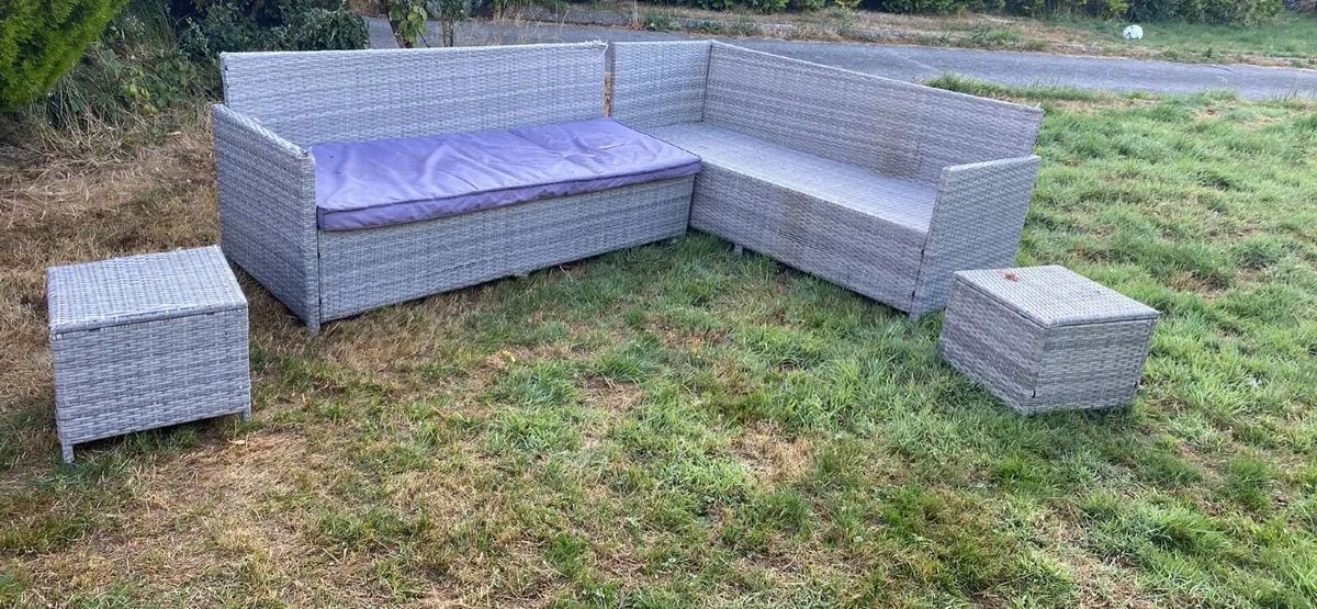 Rattan garden furniture