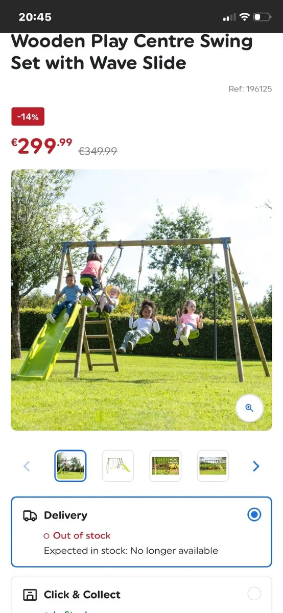 Wooden garden play set - Image 1