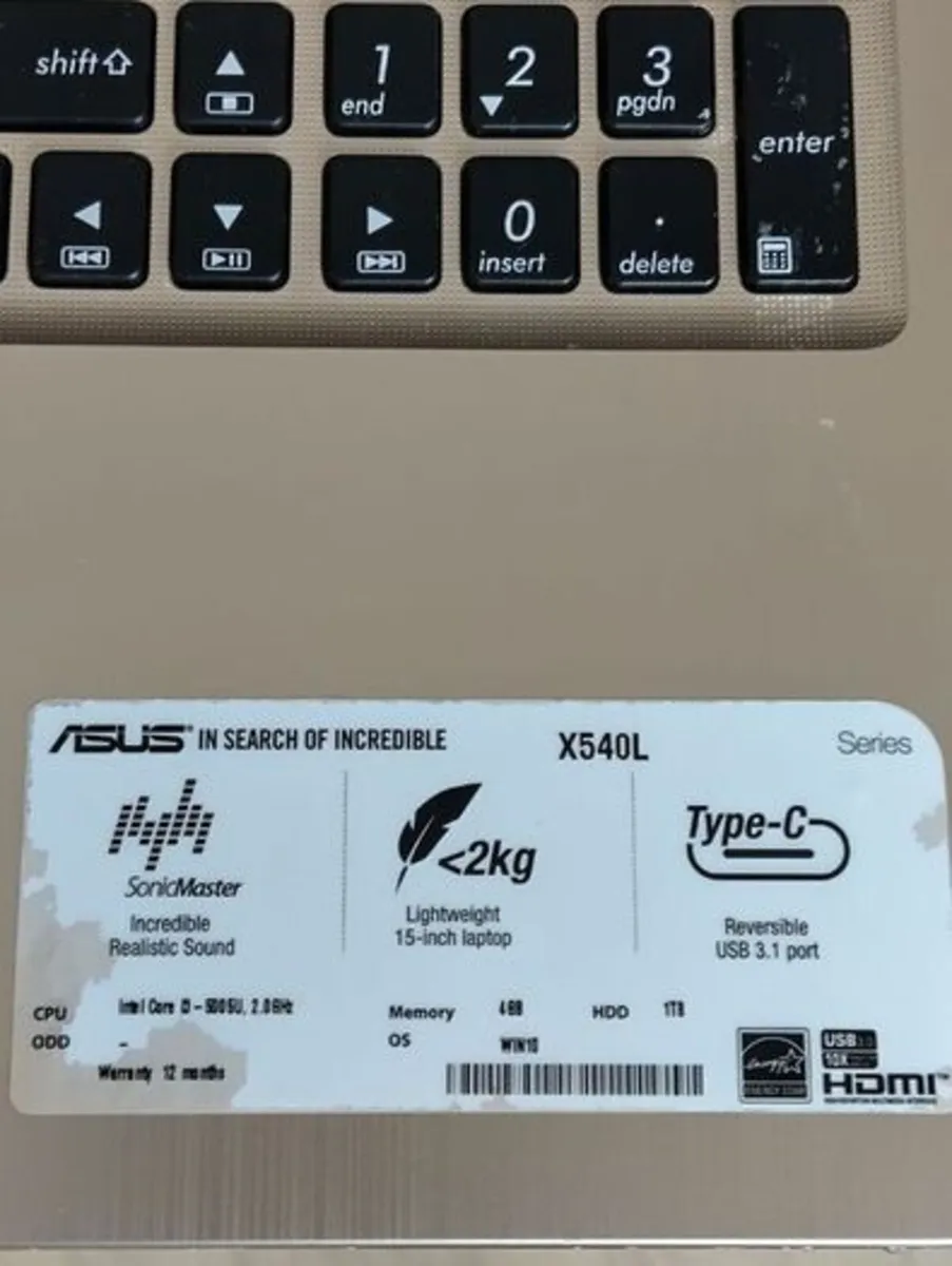 Asus Laptop for parts - Image 3