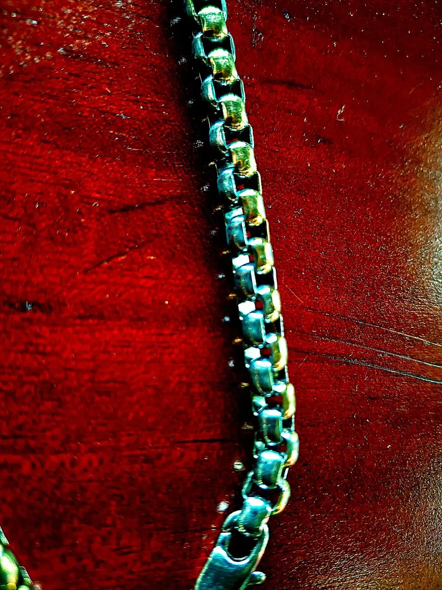 Heavy Vintage Men's Two-Tone Gold and Silver chain - Image 4