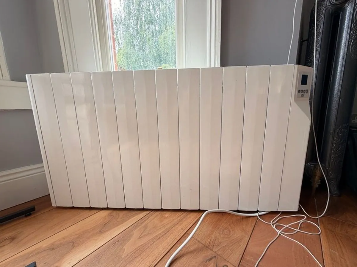 Pair of ATC Sun Ray RF 1500W Electric Thermal Radiators (12-Fin) - Image 1