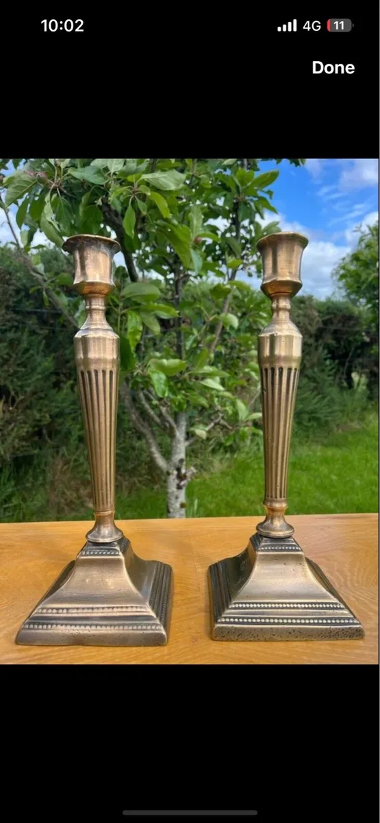 Early 18th century candle holders - Image 2